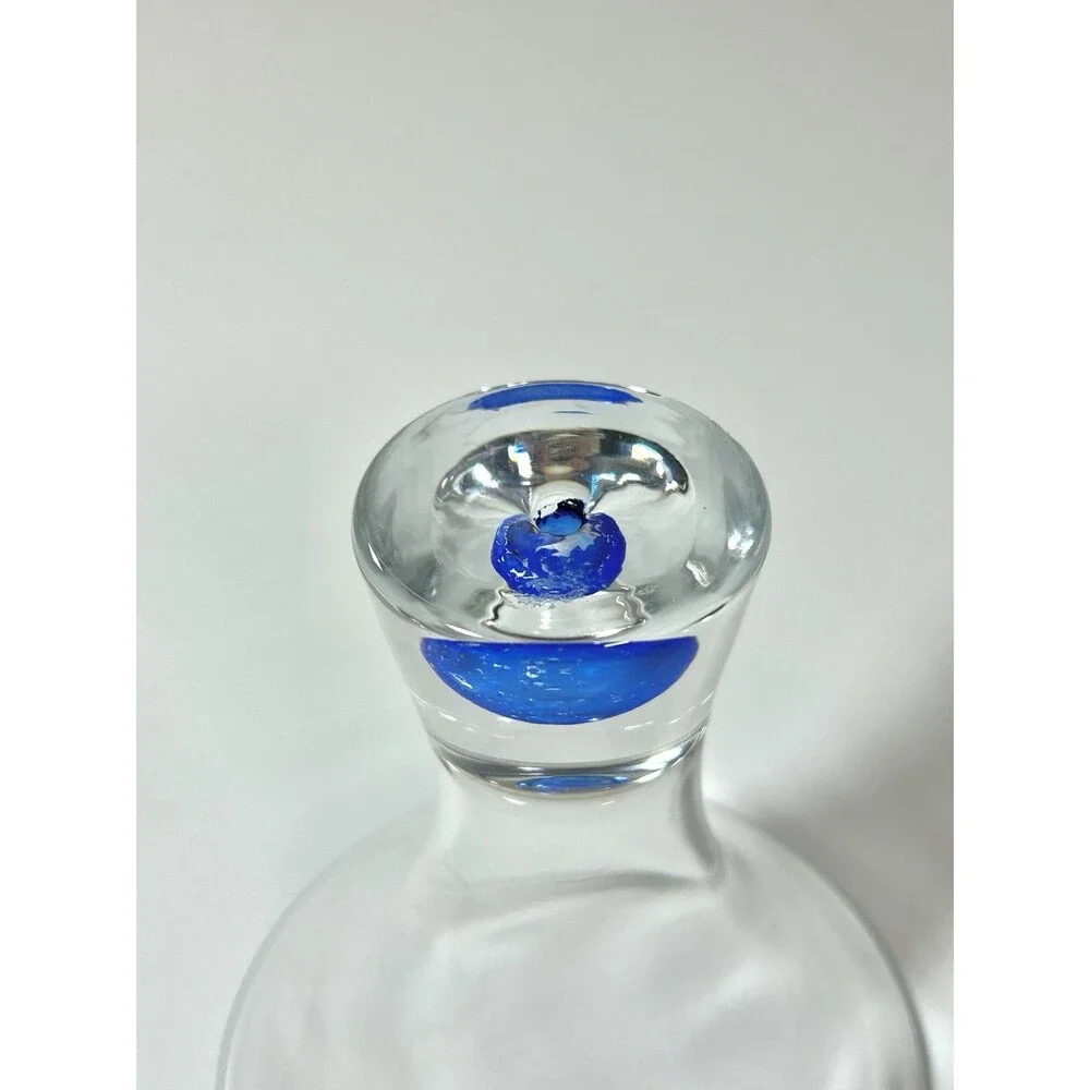 Ciroc Vodka Etched Tapered Cocktail Glass 6 oz Blue Bubble Base 5